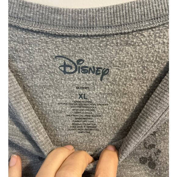Disney Mickey Mouse Crewneck Sweatshirt in Grey Unisex zs. XL - Picture 2 of 4